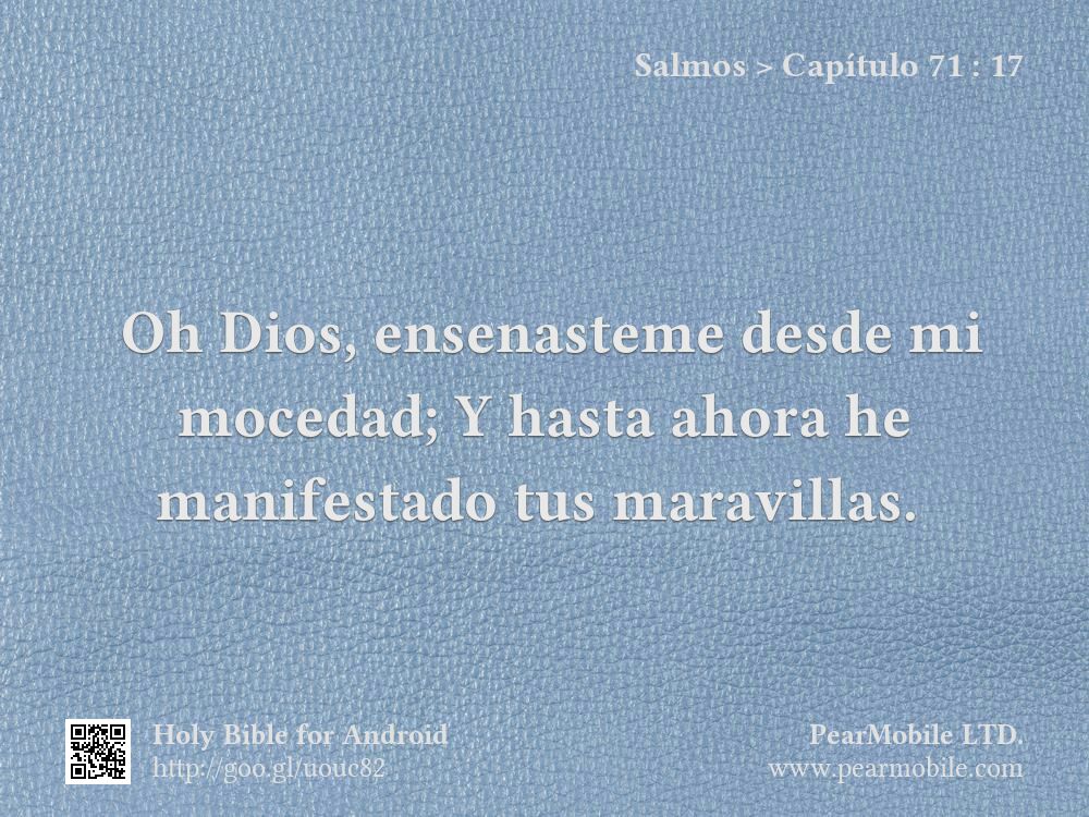 Salmos, Capítulo 71:17